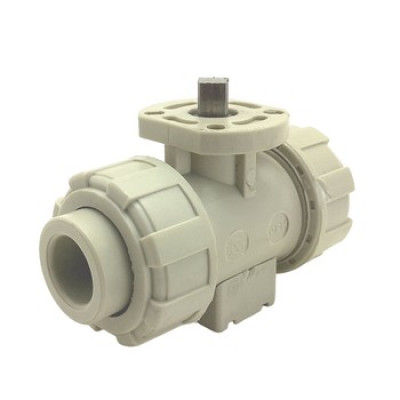 Двухходовой шаровой кран полипропиленовый TECHNO 2032-PP