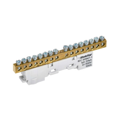 Шина IEK TEKFOR L "фаза" неизол. на унив. держ. 6х9-16-Ср