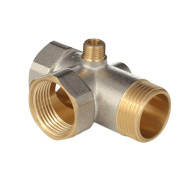 Штуцер пятивыводной 3x1"+2x1/4" лат ник Aquasfera 9036-02 80мм