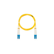 Шнур NIKOMAX волоконно-оптический, соединительный, одномодовый 9/125мкм, стандарта OS2, LC/UPC-LC/UPC, двойной, полимерный материал нг(A)-HF, 2мм, желтый, 15м