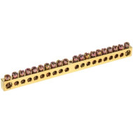 Шина IEK PEN "N" нулевая 8х12мм 20/1 (20групп/крепеж по центру)