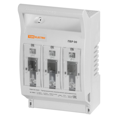 Предохранитель-выключатель-разъединитель TDM ELECTRIC ПВР 00 3П 160 A