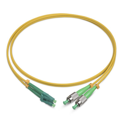 Оптический патч-корд FC-LC Cabeus FOP(d)-9-FC/APC-LC/APC-10m 9/125 10 метров