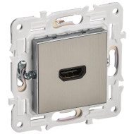 SKANDY Роз. HDMI SK-H01N никель IEK