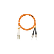 Шнур NIKOMAX волоконно-оптический, переходной, многомодовый 50/125мкм, стандарта OM2, LC/UPC-ST/UPC, двойной, полимерный материал нг(A)-HF, 2мм, оранжевый, 1 м