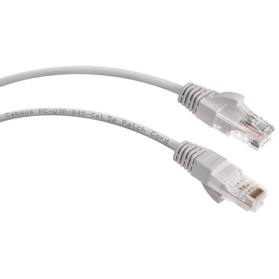 Патч-корд Rj-45 Cabeus PC-UTP-RJ45-Cat.5e-20m кат.5е 20 метров серый