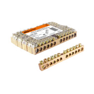 Шина TDM ELECTRIC "N" нулевая 6х9мм 12/1 (12 групп/крепеж по центру)