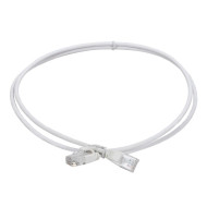 Коммутационный шнур ITK кат.5E UTP LSZH 1,5м slim язычок белый