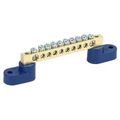 Шина N ноль на двух угловых изоляторах ШНИ-6х9-10-У2-С IEK