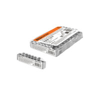 Шина TDM ELECTRIC "N" нулевая 6х9мм 6/2 (6 групп/крепеж по краям) никелированная