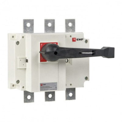 Рубильник-переключатель EKF PowerSwitch 3-полюсный 400А c рукояткой управления для прямой установки