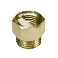 Клапан отсекающий SR Rubinetterie, обратный 3/8" Покрытие - Жёлтый.