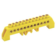 Шина PE "земля" в комбинированном DIN-изоляторе типа "Стойка" ШНИ-8х12-12-КС-Ж IEK