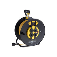 Силовой удлинитель на катушке Inforce 4 гнезда ПВС 3х1,5 16A 30м IP 44