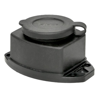 Розетка кабельная EKF PROxima настенная с защитной крышкой каучуковая 230В, 2P+PE, 16A, IP44