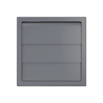 Решетка приточно-вытяжная с гравит. жалюзи ERA 1515К10Ф, серая