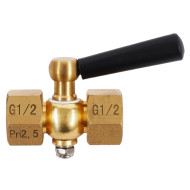 Трехходовой кран BD G1/2-G1/2 (Вну-Вну)