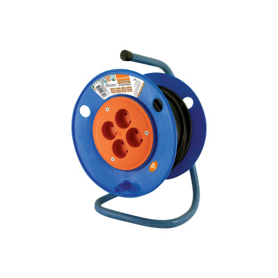 Удлинитель на катушке TDM ELECTRIC ПВС силовой народный 4 гнезда 1300 Вт 40м