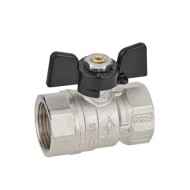 BUGATTI ARIZONA 602 Кран шаровой прямой стандартнопроходной, ВВ 3/4, алюминиевая бабочка