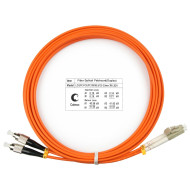 Оптический патч-корд duplex FC-LC 62,5/125 MM Cabeus FOP-62-LC-FC-3m 3 метра оранжевый