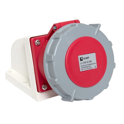 Розетка стационарная EKF PROxima наружная 1252 3Р+РЕ+N 32А 380В IP67