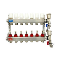 Группа коллекторов "ViEiR" с расход 7-вых нерж без кранов 1"x3/4"