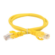Патч-корд IEK категории 6 UTP LSZH 1м желтый