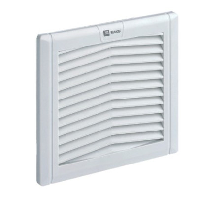Вентиляционная решётка с фильтром EKF PROxima 124x124 мм IP54