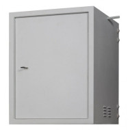Настенный антивандальный шкаф 19", 12U, Ш600хВ634хГ650мм, серый
