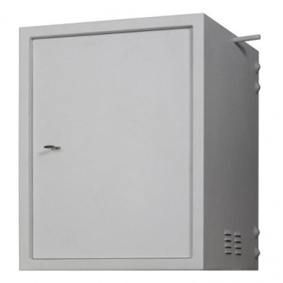 Настенный антивандальный шкаф 19", 12U, Ш600хВ634хГ650мм, серый