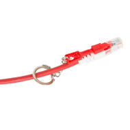 Коммутационный шнур NIKOMAX с замком U/UTP 4 пары, Кат.6 (Класс Е), 250МГц, 2хRJ45/8P8C, T568B, многожильный, BC (чистая медь), 24AWG (7х0,195мм), LSZH нг(А)-HFLTx, красный, 0,5м