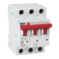 Выключатель нагрузки модульный КЭАЗ 3п 40А OptiDin BM63Р УХЛ3