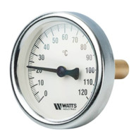 Термометр WATTS F+R801 OR диаметр 63 мм диапазон 0-120°c длина гильзы 100мм