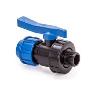 Кран ПНД шаровой LAMMIN обжим-наруж. Д- 32*1