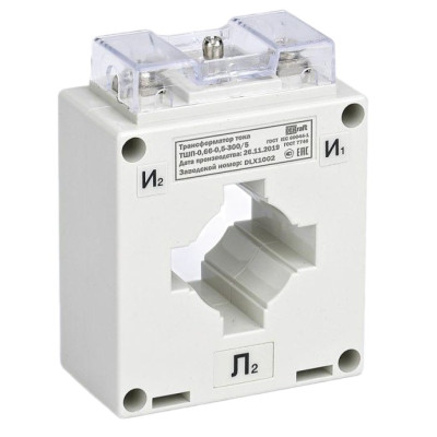 Трансформатор тока Dekraft ТШП-0.66 0.5 300/5 5В.А d40мм