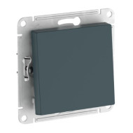 1-клавишный ПЕРЕКЛЮЧАТЕЛЬ Systeme Electric ATLASDESIGN, сх.6, 10АХ, быстрозажимные клеммы, ИЗУМРУД