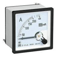 Амперметр аналоговый Dekraft 1000/5А AC класс точности 1.5 72х72мм трансф. подкл.