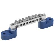 Шина N "ноль" на двух угловых изоляторах с никелевым покрытием IEK ШНИ-6х9-8-У2-С