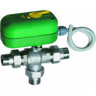 Шаровой кран FAR 3-х ход. зон. с серв. и ручн. деблок. 220 В 3/4" НР