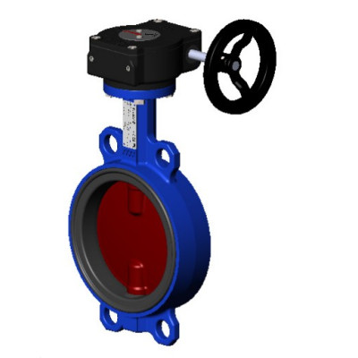 Затвор поворотный чугунный EPDM Ду150 Ру16 ред Tecofi VPI4448-08EP0150