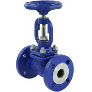 Клапан запорный сальниковый DN.ru VSO2130M-F-S Ду25 Ру40, фланцевый, корпус - сталь GS-C25, уплотнение - металл, управление - штурвал