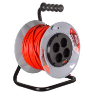 Удлинитель силовой Ресанта на катушке СУ-2х1-30/2 (с выкл., 4 розетки)