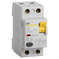 Выключатель дифференциальный (УЗО) IEK ВД1-63 2Р 40А 100мА