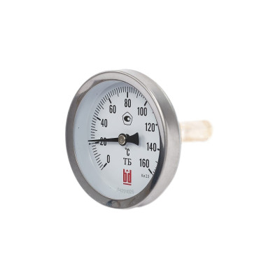 Термометр BD ТБ биметаллический 63Т/64 (0-160С), G1/2, 2,5 рос