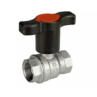 Шаровой кран латунный Giacomini R851TH, ручка пластиковая удлиненная для труб с термоизоляцией