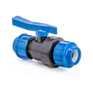 Кран ПНД шаровой LAMMIN обжим-обжим Д- 50х50