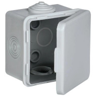 Коробка распаячная КМ 65х65х50мм о/к IP54 4 вв. (7035) GENERICA