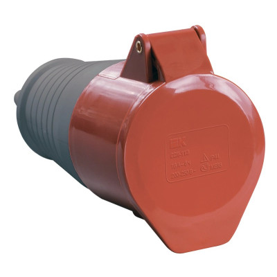 Розетка кабельная IEK ССИ-215 16А 380В 3P+PЕ+N IP44