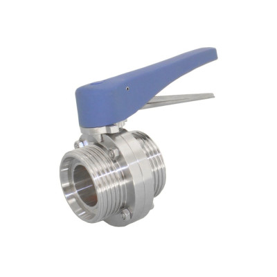 Затвор дисковый резьбовой нержавеющий, AISI304 DN25 (1"), (CF8), PN10