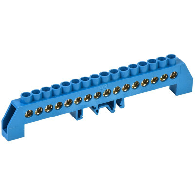 Шина IEK нулевая в комб. DIN-изол. "Стойка" ШНИ-8х12-16-КС-С